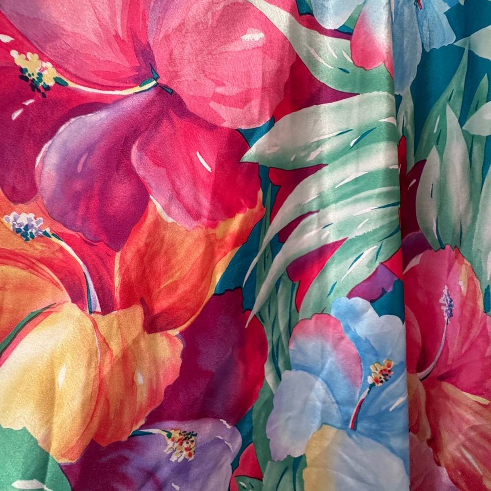 Val Mode Bright Floral Nightgown Size L - Picture 6 of 6